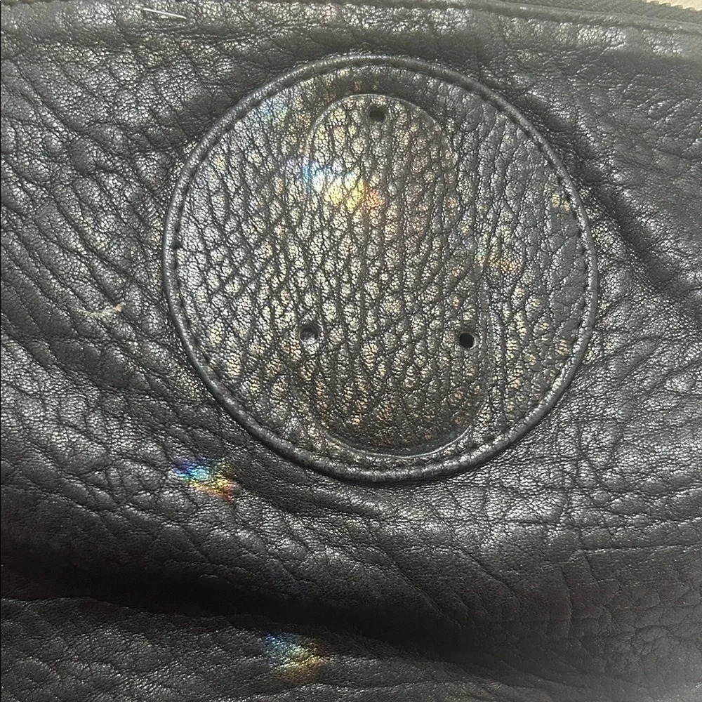 Thomas Wylde Black Textured Leather Clutch